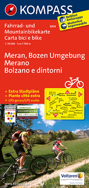 Meran, Bozen Umgebung – Merano, Bolzano e dintorni von KOMPASS-Karten GmbH