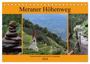 Meraner Höhenweg (Tischkalender 2024 DIN A5 quer), CALVENDO Monatskalender von Crejala,  Crejala