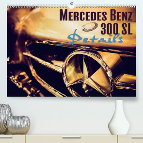 Mercedes Benz 300 SL – Details (Premium, hochwertiger DIN A2 Wandkalender 2021, Kunstdruck in Hochglanz) von Hinrichs,  Johann