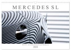 Mercedes SL R230 – Ein Denkmal auf Rädern (Wandkalender 2024 DIN A3 quer), CALVENDO Monatskalender von Schürholz,  Peter