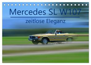 Mercedes SL W107 – zeitlose Eleganz (Tischkalender 2024 DIN A5 quer), CALVENDO Monatskalender von Laue,  Ingo