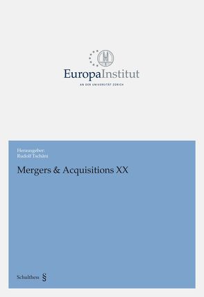 Mergers & Acquisitions XX von Tschäni,  Rudolf