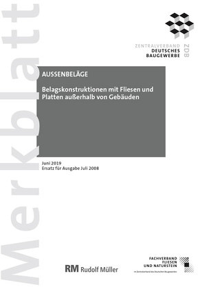 Merkblatt Außenbeläge: 2019-08 (PDF) von Voos,  Rudolf