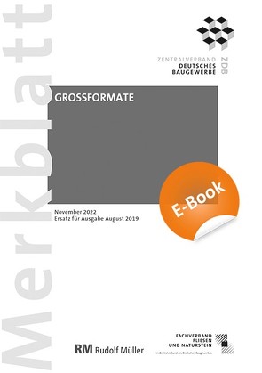 Merkblatt Großformate: 2022-11 (PDF) von Voos,  Rudolf