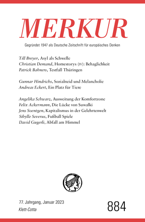 MERKUR Gegründet 1947 als Deutsche Zeitschrift für europäisches Denken – 1/2023 von Demand,  Christian, Knörer,  Ekkehard