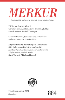 MERKUR Gegründet 1947 als Deutsche Zeitschrift für europäisches Denken – 1/2023 von Demand,  Christian