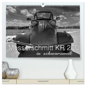 Messerschmitt KR 200 in schwarzweiß (hochwertiger Premium Wandkalender 2024 DIN A2 quer), Kunstdruck in Hochglanz von Laue,  Ingo