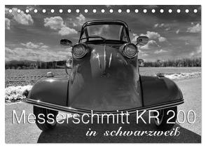 Messerschmitt KR 200 in schwarzweiß (Tischkalender 2024 DIN A5 quer), CALVENDO Monatskalender von Laue,  Ingo