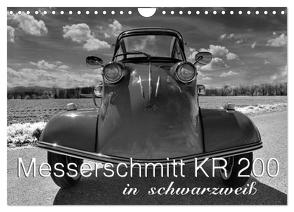 Messerschmitt KR 200 in schwarzweiß (Wandkalender 2024 DIN A4 quer), CALVENDO Monatskalender von Laue,  Ingo