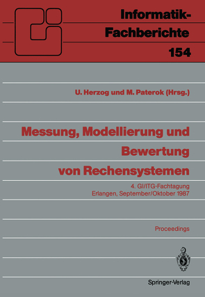 Messung, Modellierung und Bewertung von Rechensystemen von Herzog,  Ulrich, Paterok,  Martin