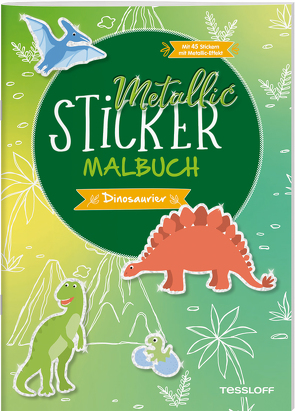 Metallic-Sticker Malbuch. Dinosaurier von Beurenmeister,  Corina