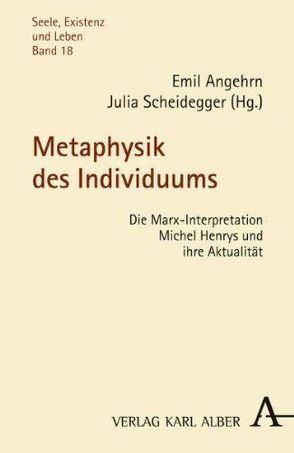 Metaphysik des Individuums von Angehrn,  Emil, Scheidegger,  Julia