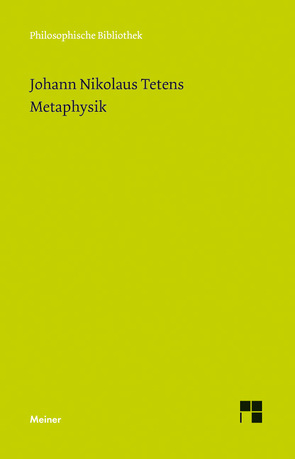 Metaphysik von Sellhoff,  Michael, Tetens,  Johann Nikolaus