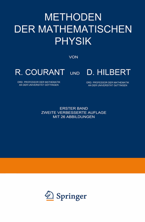 Methoden der Mathematischen Physik von Courant,  Richard, Hilbert,  David