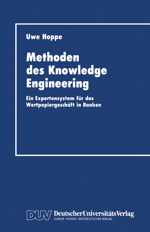 Methoden des Knowledge Engineering von Hoppe,  Uwe