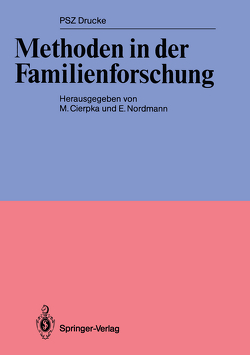 Methoden in der Familienforschung von Cierpka,  Manfred, Nordmann,  E.