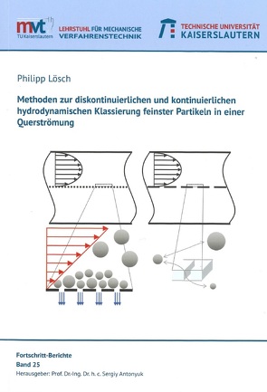Methoden zur diskontinuierlichen und kontinuierlichen hydrodynamischen Klassierung feinster Partikeln in einer Querströmung von Lösch,  Philipp