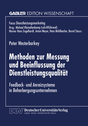 Methoden zur Messung und Beeinflussung der Dienstleistungsqualität von Westerbarkey,  Peter