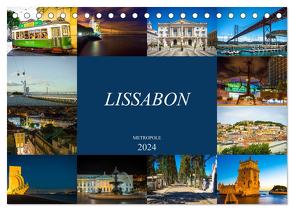 Metropole Lissabon (Tischkalender 2024 DIN A5 quer), CALVENDO Monatskalender von Meutzner,  Dirk