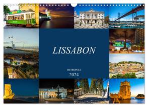 Metropole Lissabon (Wandkalender 2024 DIN A3 quer), CALVENDO Monatskalender von Meutzner,  Dirk