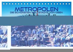 Metropolen – die schönsten Weltstädte von oben (Tischkalender 2024 DIN A5 quer), CALVENDO Monatskalender von Utz,  Renate