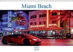 Miami Beach Art Deco (Wandkalender 2019 DIN A3 quer) von Robert,  Boris