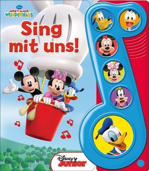 6-Button-Liederbuch, Micky Maus Wunderhaus, Sing mit uns! von Phoenix International Publications Germany GmbH