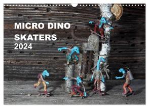 Micro Dino Skaters 2024 (Wandkalender 2024 DIN A3 quer), CALVENDO Monatskalender von (Deivis Slavinskas),  DSLAV