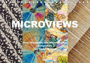 Microviews – Holz, Mineralien und Mikrokristalle (Tischkalender 2019 DIN A5 quer) von Vlcek,  Gerhard