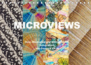 Microviews – Holz, Mineralien und Mikrokristalle (Tischkalender 2022 DIN A5 quer) von Vlcek,  Gerhard