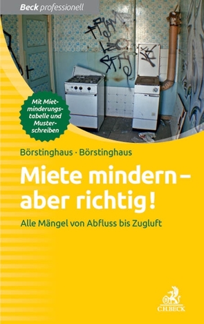 Miete mindern – aber richtig! von Börstinghaus,  Cathrin, Börstinghaus,  Ulf P.