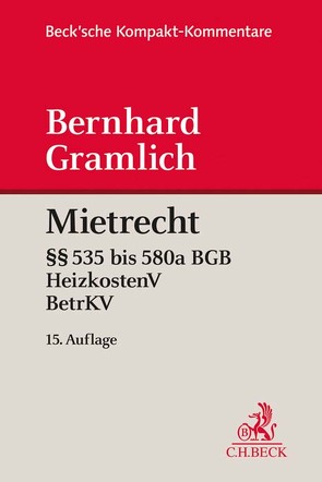 Mietrecht von Gramlich,  Bernhard