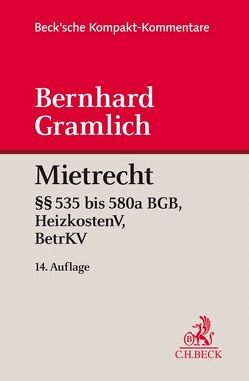 Mietrecht von Gramlich,  Bernhard