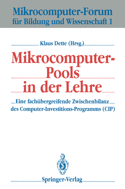 Mikrocomputer-Pools in der Lehre von Dette,  Klaus