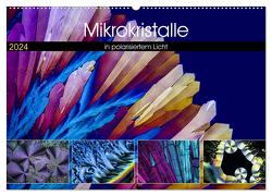 Mikrokristalle in polarisiertem Licht (Wandkalender 2024 DIN A2 quer), CALVENDO Monatskalender von Becker,  Thomas