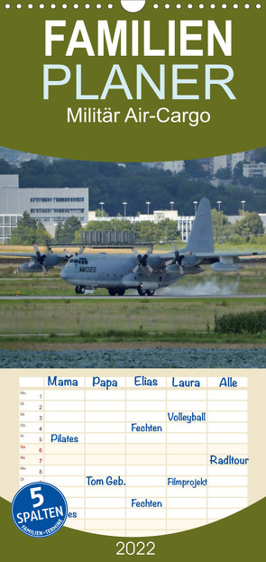 Familienplaner Militär Air-Cargo (Wandkalender 2022 , 21 cm x 45 cm, hoch) von TomTom