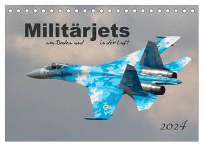 Militärjets am Boden und in der Luft (Tischkalender 2024 DIN A5 quer), CALVENDO Monatskalender von MUC-Spotter,  MUC-Spotter