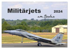 Militärjets am Boden (Wandkalender 2024 DIN A2 quer), CALVENDO Monatskalender von MUC-Spotter,  MUC-Spotter