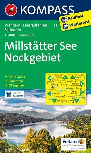 KOMPASS Wanderkarte Millstätter See, Nockgebiet von KOMPASS-Karten GmbH