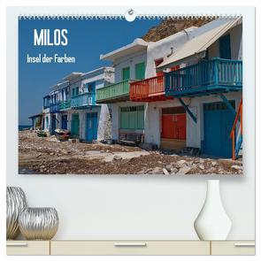 Milos, Insel der Farben (hochwertiger Premium Wandkalender 2024 DIN A2 quer), Kunstdruck in Hochglanz von Dummermuth,  Stefan