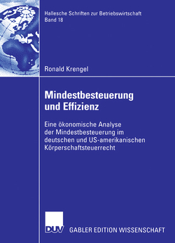Mindestbesteuerung und Effizienz von Kraft,  Prof. Dr. Gerhard, Krengel,  Ronald