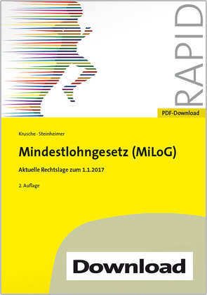 Mindestlohngesetz (MiLoG) von Krusche,  Saskia, Steinheimer,  Jörg