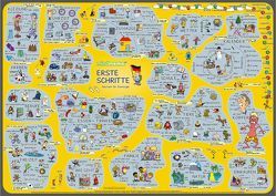 mindmemo Lernposter – Erste Schritte – Deutsch für Anfänger – spielend Deutsch lernen Kinder von Fischer,  Henry, Hunstein,  Philipp