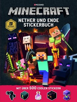 Minecraft, Nether und Ende – Stickerbuch von Shanel,  Josef, Wissnet,  Matthias