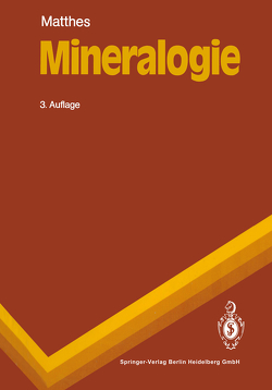 Mineralogie von Matthes,  Siegfried