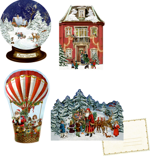 Mini-Adventskalender-Sortiment – Nostalgische Weihnachten von Behr,  Barbara