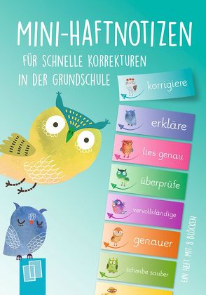 Mini–Haftnotizen für schnelle Korrekturen in der Grundschule von Verlag an der Ruhr,  Redaktionsteam