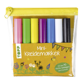 Mini-Kreidemarker Set in hellen Farben (gelb) von frechverlag