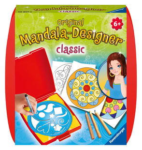 Ravensburger Mandala Designer Mini classic 29835, Zeichnen lernen für Kinder ab 6 Jahren, Zeichen-Set mit Mandala-Schablone für farbenfrohe Mandalas