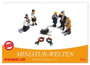 MINIATUR-WELTEN (Wandkalender 2024 DIN A2 quer), CALVENDO Monatskalender von Thiele,  Karsten